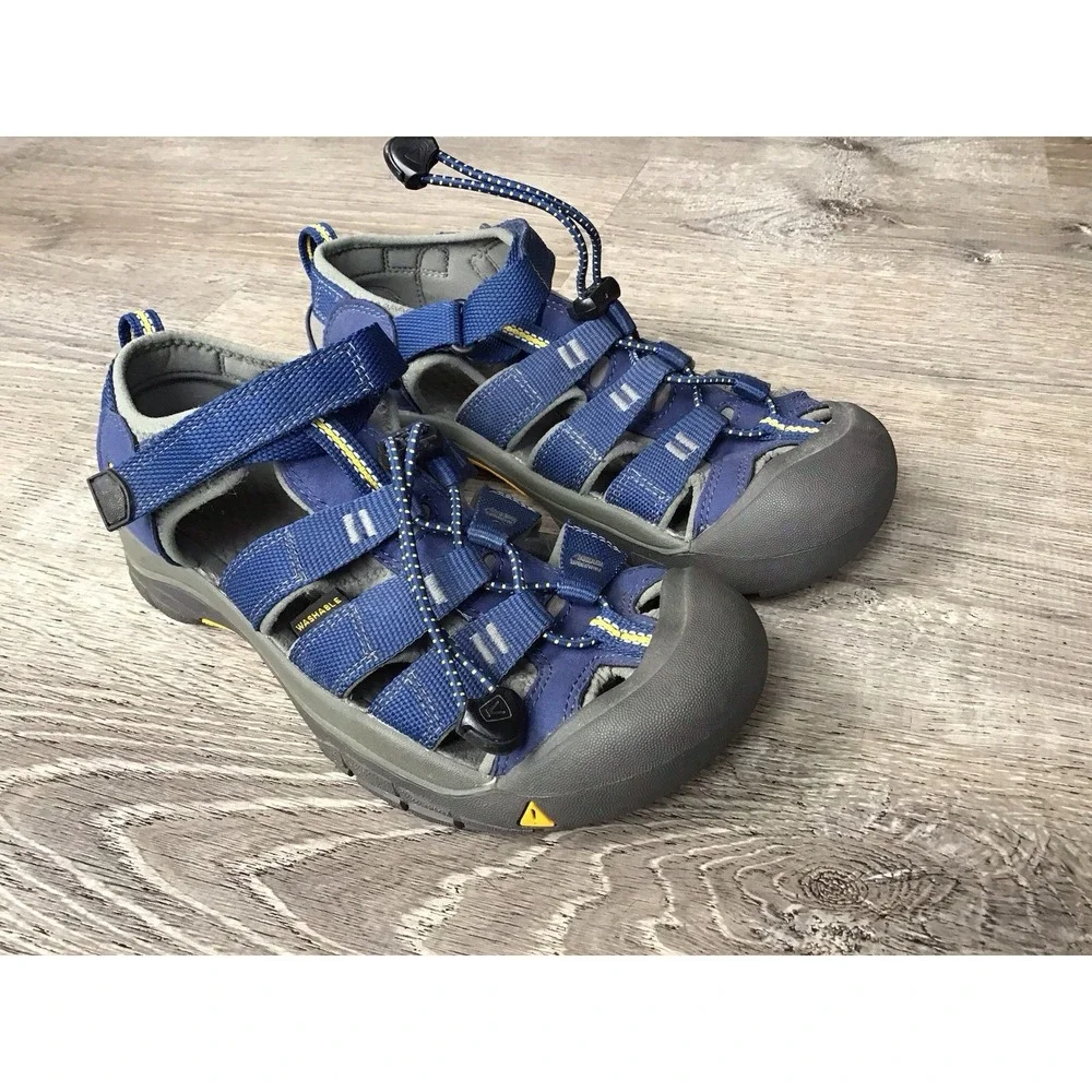 KEEN Newport H2 Sandals Youth Boys Size 4 Blue Waterproof Kids Hiking 1009962
